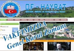 OF-HAYRAT VAKFI OLA�AN KONGRES�  YAPILIYOR